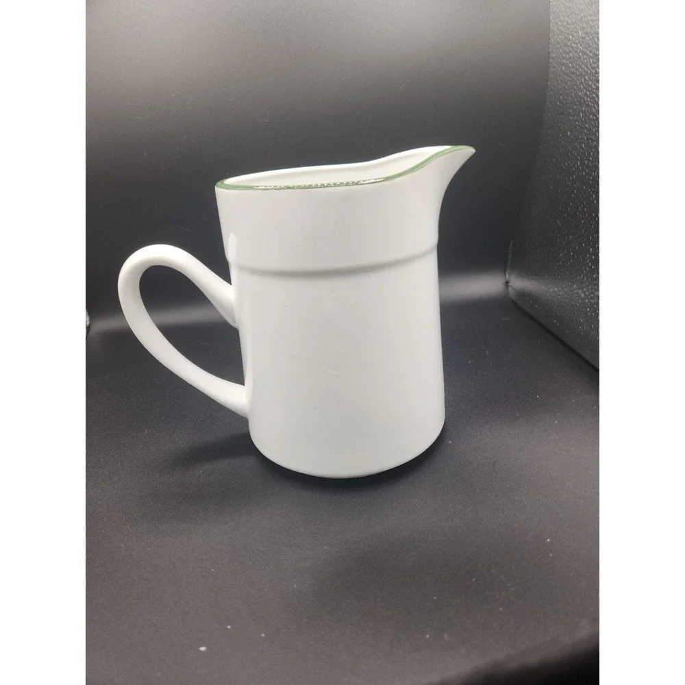 Vintage ‎ Large Stoneware Christmas Pitcher Christmas Tree Japan 7